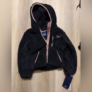 Reebok Black Toddler Girl Faux Fur Jacket